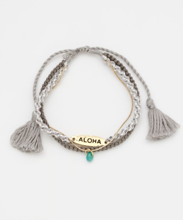 アロハミサンガアンクレット Kahiko カヒコ ハワイアン ハワイアン雑貨 アンクレット ミサンガ アクセサリー 足首 夏 サマー 海 サーフボード ALOH...