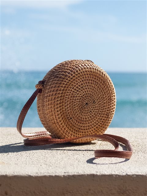 ラタンクロスボディーサークルハワイ...