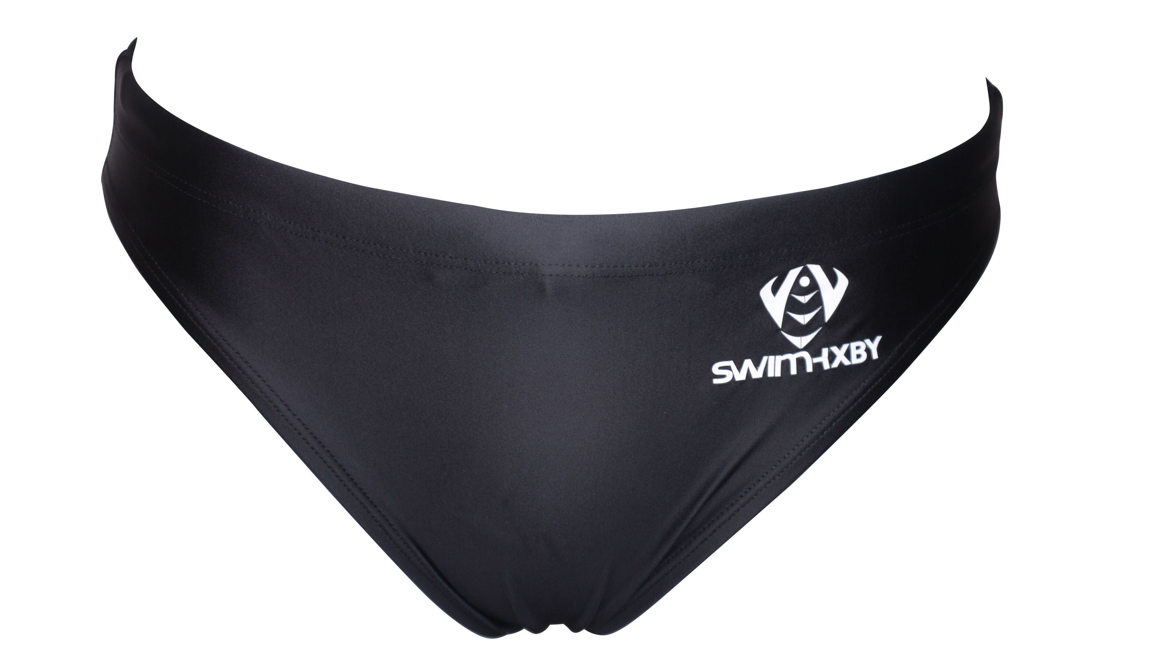 【SWIMHXBY】　競泳水着 メンズ　ボーイズ 180 ベーシック　黒　無地 光沢 メタリック N2 競泳パンツ
