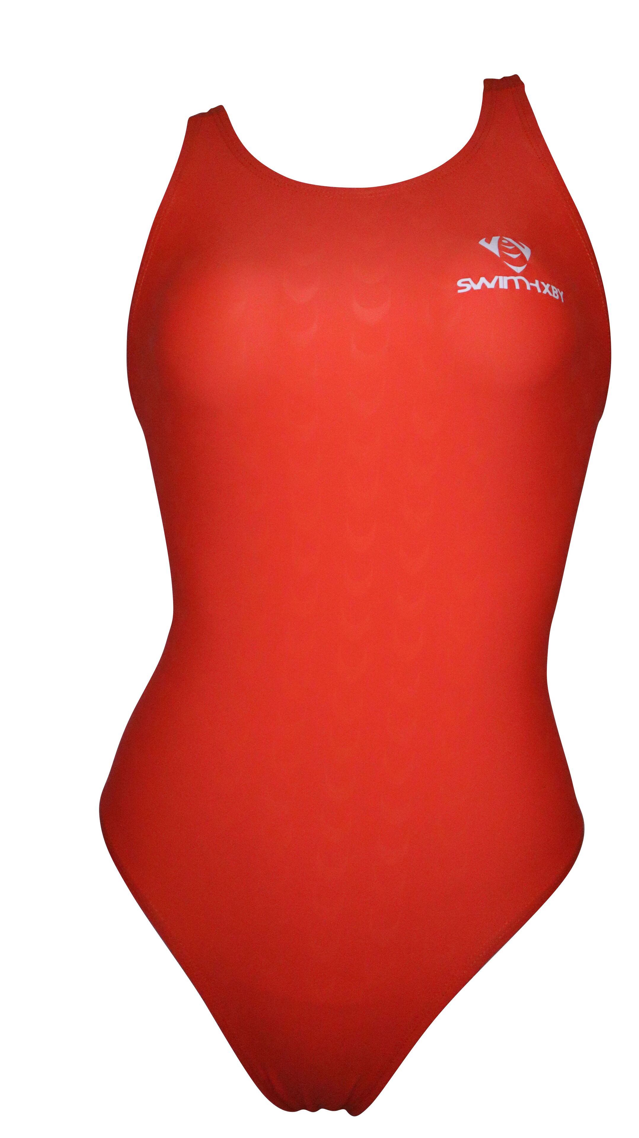 【SWIMHXBY】　競泳水着　レディース　ガールズ　280　ベーシック　オレンジ