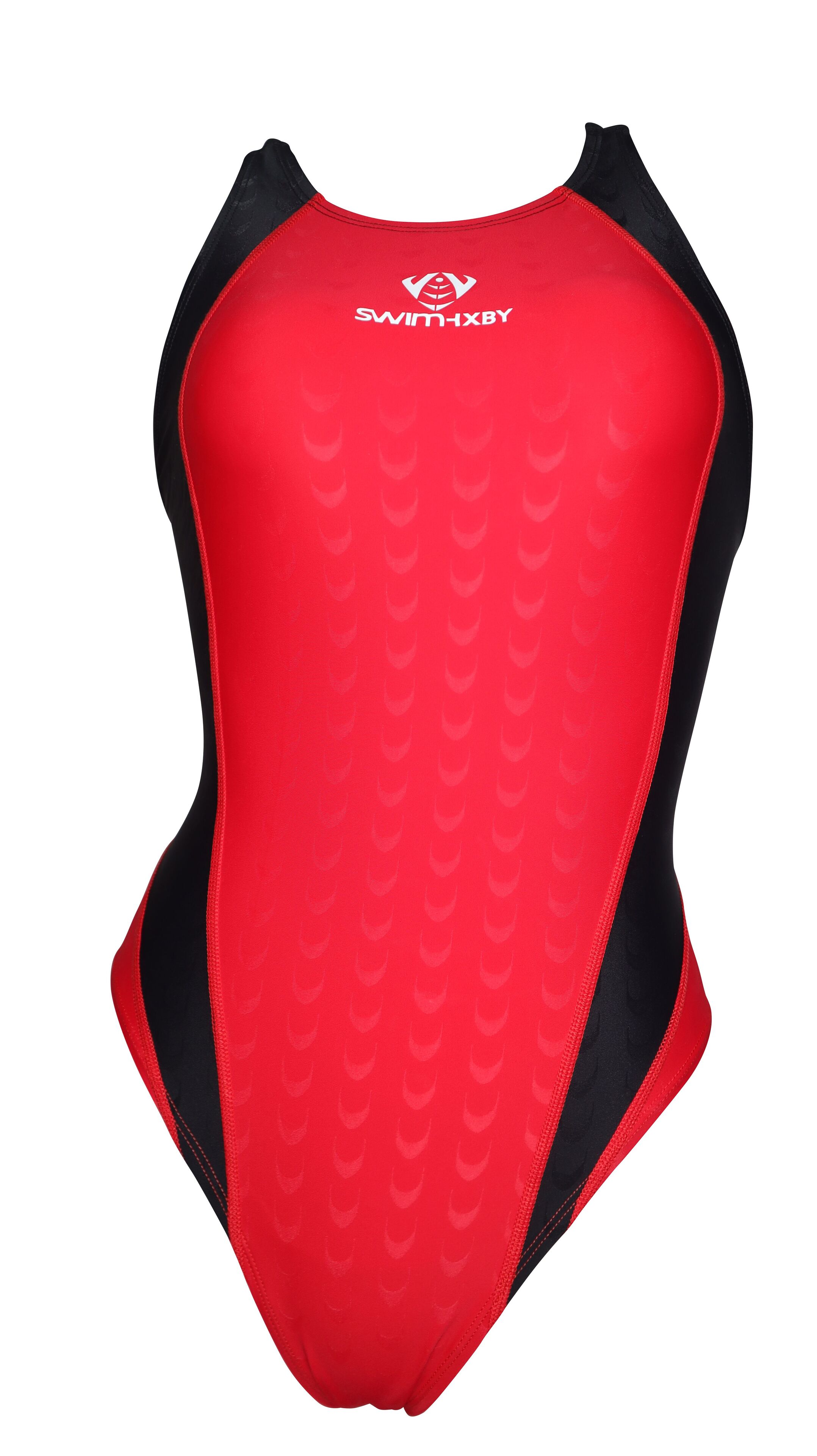 【SWIMHXBY】　競泳水着　レディース　ガールズ　281　赤黒