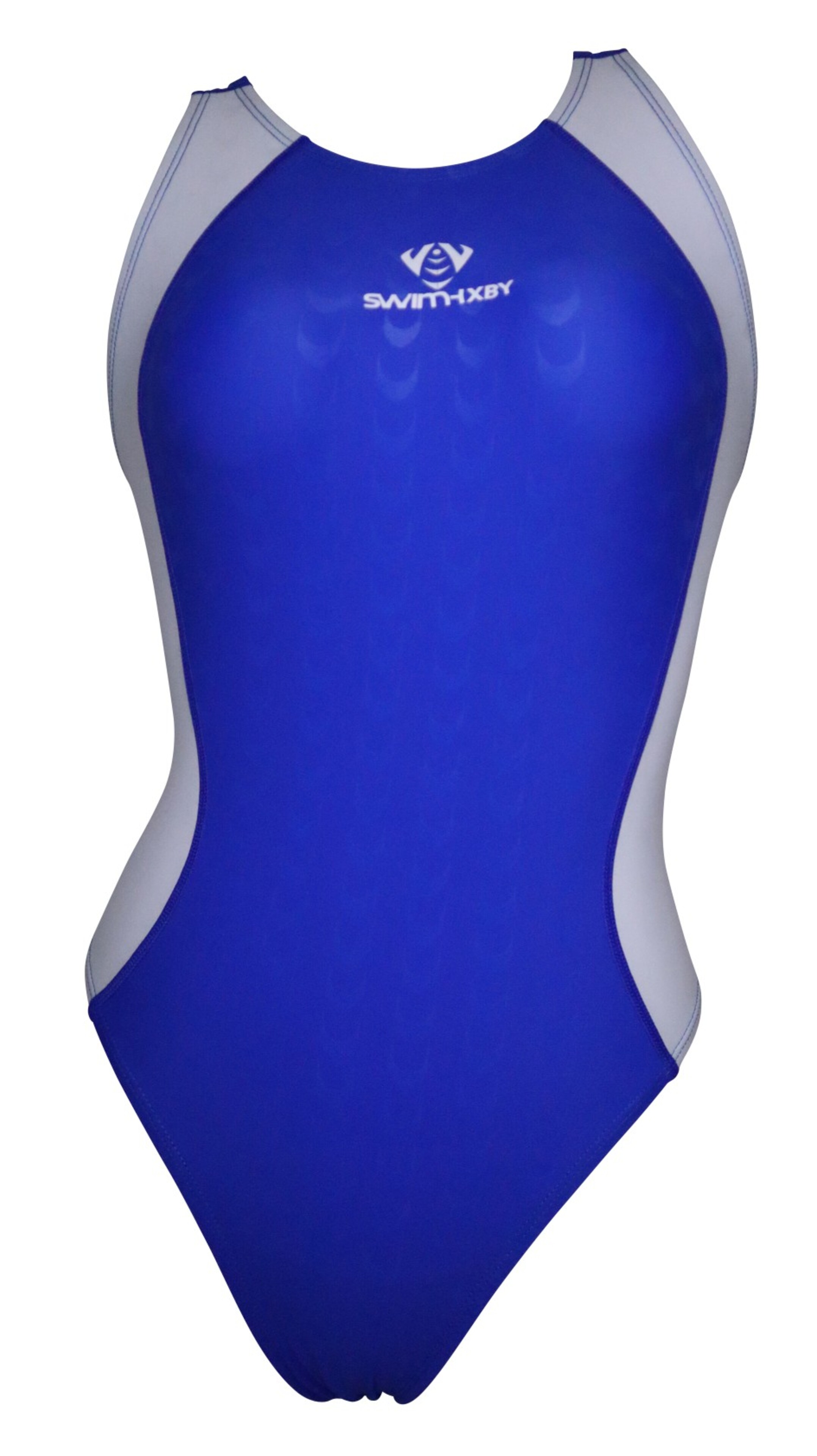 【SWIMHXBY】　競泳水着　レディース　ガールズ　283　青白