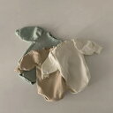 【11/4 20時〜4時間限定 全品10%OFFクーポン】  ベビーロンパース シンプル 女の子 ふんわり袖 暖かい 可愛い 人気 子供服 子ども 赤ちゃん フ...