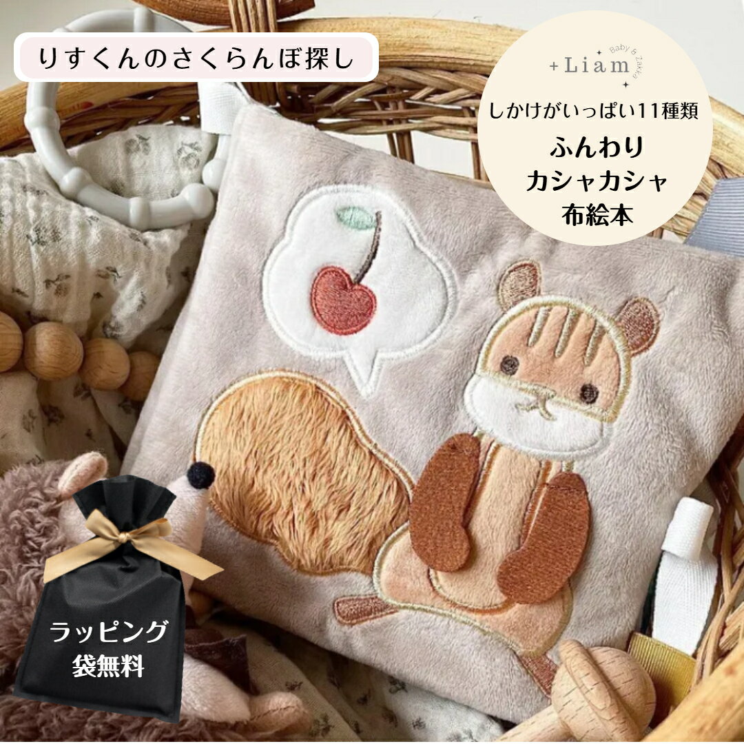 【11/22〜25 全品ポイント5倍】 amanoppo あまのっぽ ふんわりえほん ソフトブック 布絵本 絵本 えほん しかけ絵本 仕掛け リス ベビーカー ...