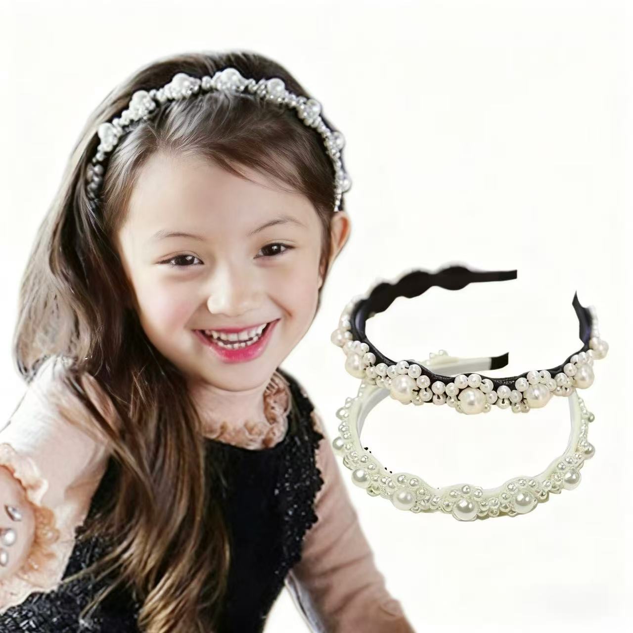 パール ゴージャス カチューシャ 子供 ヘアアクセサリー 髪飾り お洒落 可愛い フォーマル 結婚式 卒園式 入学式 卒業式 発表会 こども キッズ