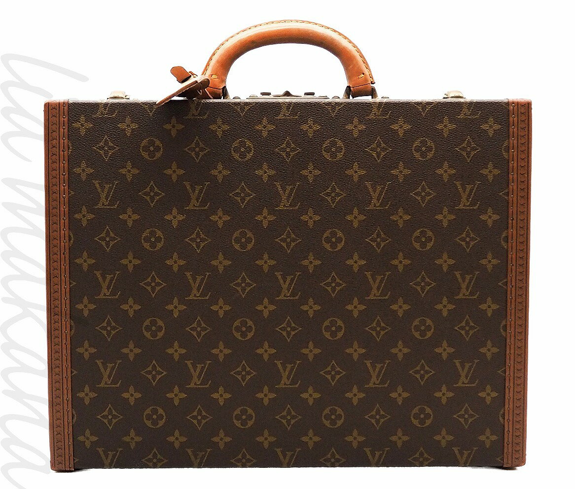 【中古】LOUIS VUITTON ルイ ヴィトン プレジデント・クラソール モノグラム・キャンバス バッグ ハンドバッグ ビジネスバッグ ハードケース アタッシュケース トラベルバッグ トランクケース ブラウン ゴールド金具 M53012【リアマカナ】