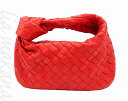 【中古】BOTTEGA VENETA ボッテガ ヴェネタ イントレチャート ミニ ジョディ バッグ ミニバッグ ハンドバッグ トップハンドルバッグ ラムスキン レザー レッド シルバー金具【リアマカナ】