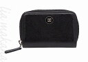 【中古】CHANEL シャネル ココボタン コインパース コインケース 財布 コンパクト財布 ミニ財布 キャビアスキン グレインド カーフスキン ブラック 黒 シルバー金具 A84061【リアマカナ】