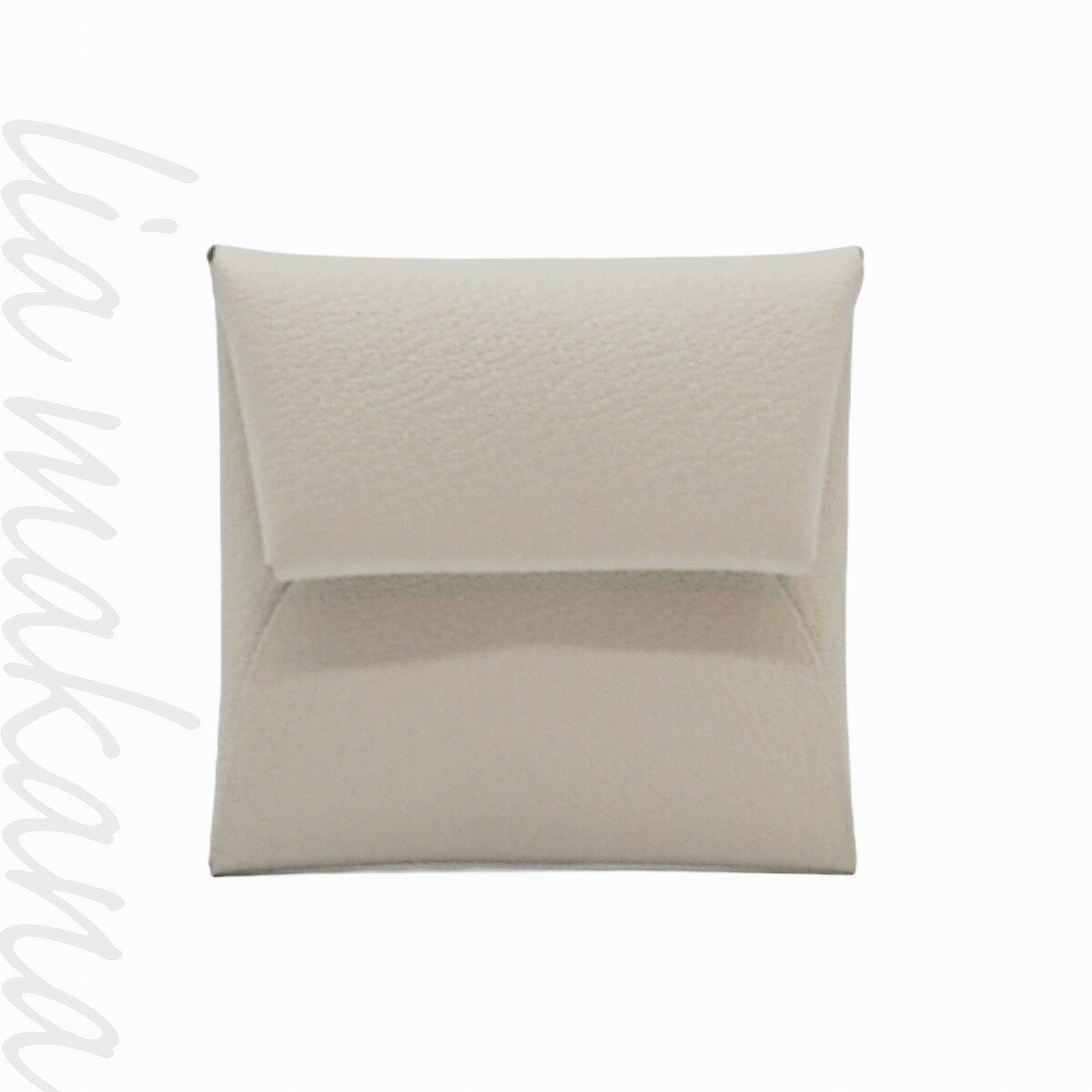 【N 新品/未使用品】HERMES エルメス バスティア マッシュルーム ホワイト シェーブル・ミゾール コインケース 小銭入れ シルバー金具 B刻印 2023年製造 H039759CK【リアマカナ】のサムネイル