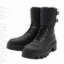 【中古】GUCCI グッチ GGマーモント ブーツ 靴 ウィメンズ ダブルG レースアップ ブラック 黒 レザー シルバー金具 #38 イタリア製 628855...