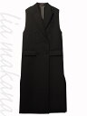 【中古】【S 新品同様品】【未使用品】GUCCI グッチ ウール ロング ベスト ロングジレ アウター ウィメンズ ダブルブレスト ウェブストライプ ブラック 黒 レッド グリーン #36 イタリア製 784025 ZAQA9【リアマカナ】