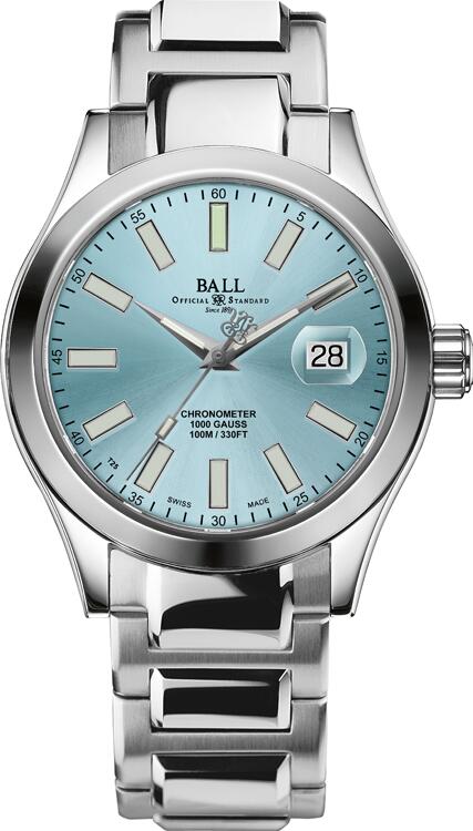 新品 正規品 BALLWATCH ボールウォッチ MARVELIGHT CHRONOMETER マーベライト アイスブルー文字盤 NM9026C-S6CJ-IBE