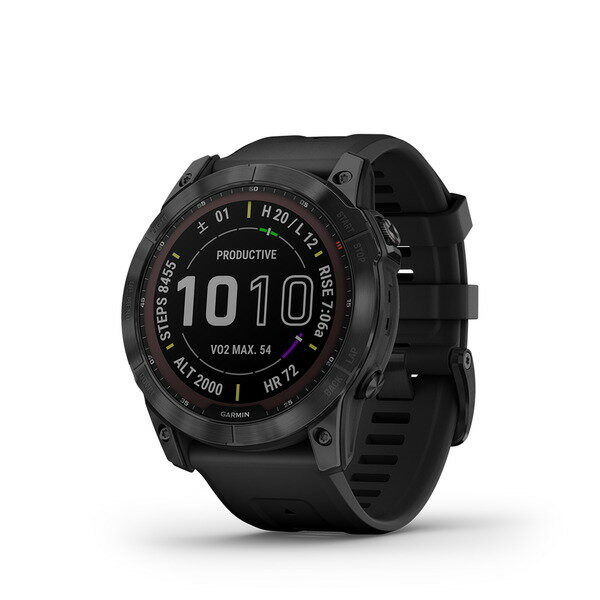   GARMIN ߥ fēnix 7X Sapphire Dual Power Ti Black DLC / Bl...