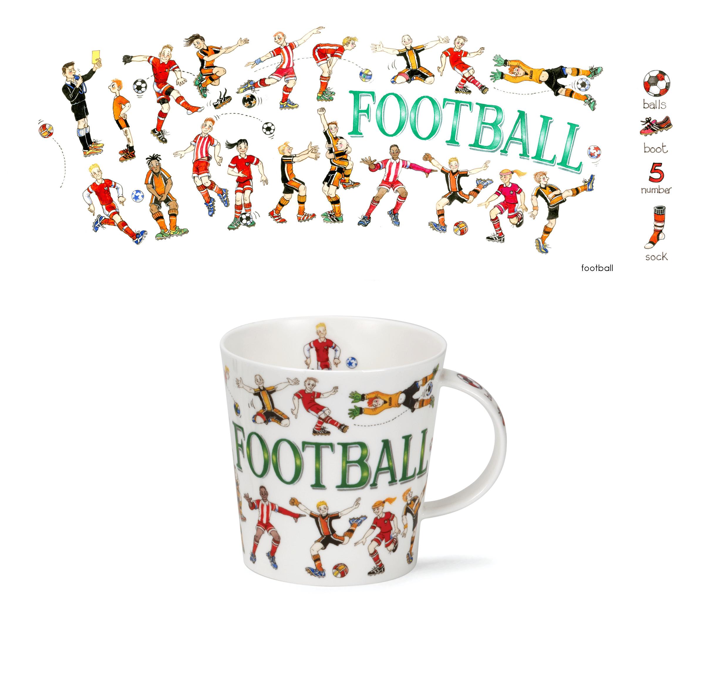 ＼1/9-1/16ポイント5倍／ダヌーン　マグ　カップ　Cairngorm SPORTING ANTICS - FOOTBALL 480ml サッカー珍プレー　DUNOON