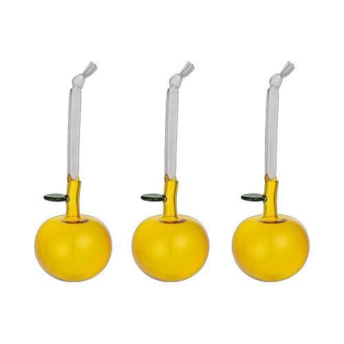 イッタラ　オーナメント　367154　グラスアップル　3pcs　イエロー　IITTALAのサムネイル