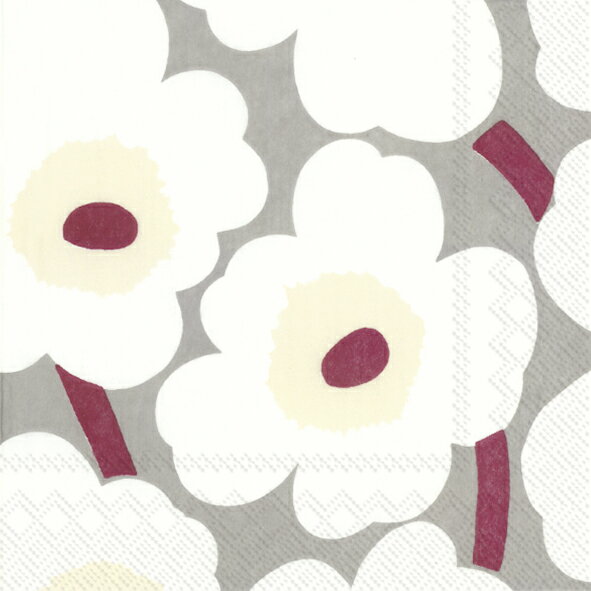 Other - マリメッコ　ペーパーナプキン　552643　ウニッコ　グレイ/クリーム　33×33cm　20枚入り　MARIMEKKO