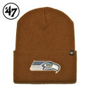 47ブランド カーハート コラボ ニット帽 ビーニーキャップ 帽子 メンズ レディース 47BRAND CARHARTT NFL シアトル シーホークス ワンサ...