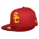 ニューエラ ベースボールキャップ 帽子 NEW ERA 59fifty メンズ レディース NCAA サウス カリフォルニア トロージャンズ 6 3/4-8 1...