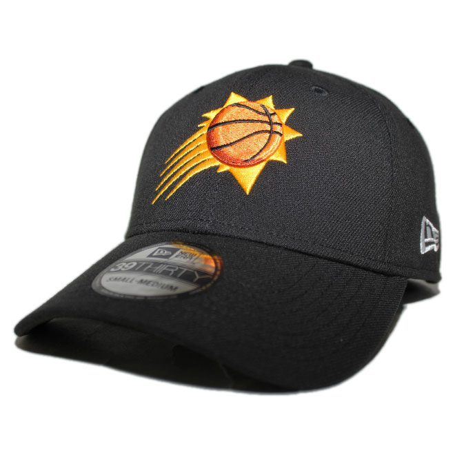 ニューエラ ベースボールキャップ 帽子 NEW ERA 39thirty メンズ レディース NBA フェニックス サンズ S/M M/L L/XL [ bk ]