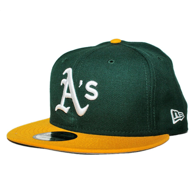 楽天Liberalizationニューエラ スナップバックキャップ 帽子 NEW ERA 9fifty メンズ レディース MLB オークランド アスレチックス フリーサイズ [ gn ]