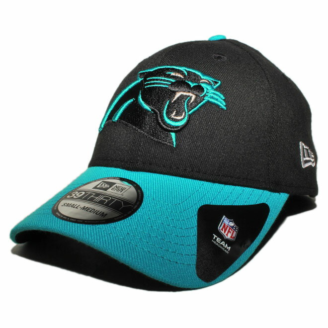 ニューエラ ベースボールキャップ 帽子 NEW ERA 39thirty メンズ レディース NFL カロライナ パンサーズ S/M M/L L/XL [ bk ]