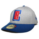 ニューエラ ベースボールキャップ 帽子 NEW ERA 59fifty メンズ レディース NBA ロサンゼルス クリッパーズ 6 3/4-8 1/4 [ gy...