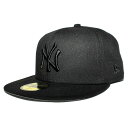 ニューエラ ベースボールキャップ 帽子 NEW ERA 59fifty メンズ レディース MLB ニューヨーク ヤンキース 6 3/4-8 1/4 [ bk ...