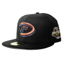 ニューエラ ベースボールキャップ 帽子 NEW ERA 59fifty メンズ レディース MLB アリゾナ ダイヤモンドバックス 7-8 [ bk ]