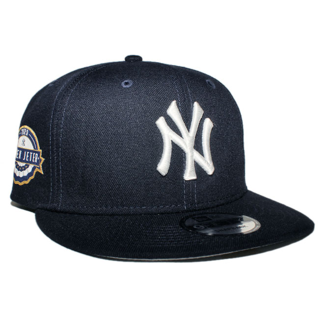 ニューエラ スナップバックキャップ 帽子 NEW ERA 9fifty メンズ レディース デレク ジーター MLB ニューヨーク ヤンキース フリーサイズ [ nv ]