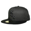 ニューエラ ベースボールキャップ 帽子 NEW ERA 59fifty メンズ レディース MLB シカゴ ホワイトソックス 6 3/4-8 1/4 bk