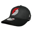 ニューエラ ベースボールキャップ 帽子 NEW ERA 39thirty メンズ レディース NBA ポートランド トレイルブレイザーズ S/M M/L L/XL bk