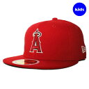 【子供用】 ニューエラ ベースボールキャップ 帽子 NEW ERA 59fifty キッズ MLB ロサンゼルス エンゼルス オブ アナハイム 6 3/8-6 3/4 rd