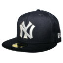 ニューエラ ベースボールキャップ 帽子 NEW ERA 59fifty メンズ レディース MLB ニューヨーク ヤンキース 6 3/4-8 1/4 [ nv ...