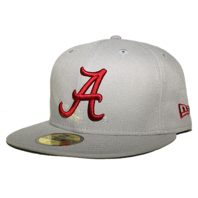 楽天Liberalizationニューエラ ベースボールキャップ 帽子 NEW ERA 59fifty メンズ レディース NCAA アラバマ クリムゾンタイド 6 3/4-8 1/4 [ gy ]