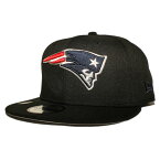 ニューエラ スナップバックキャップ 帽子 NEW ERA 9fifty メンズ レディース NFL ニューイングランド ペイトリオッツ フリーサイズ [ bk ]