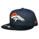 ニューエラ スナップバックキャップ 帽子 NEW ERA 9fifty メンズ レディース NFL デンバー ブロンコス フリーサイズ nv