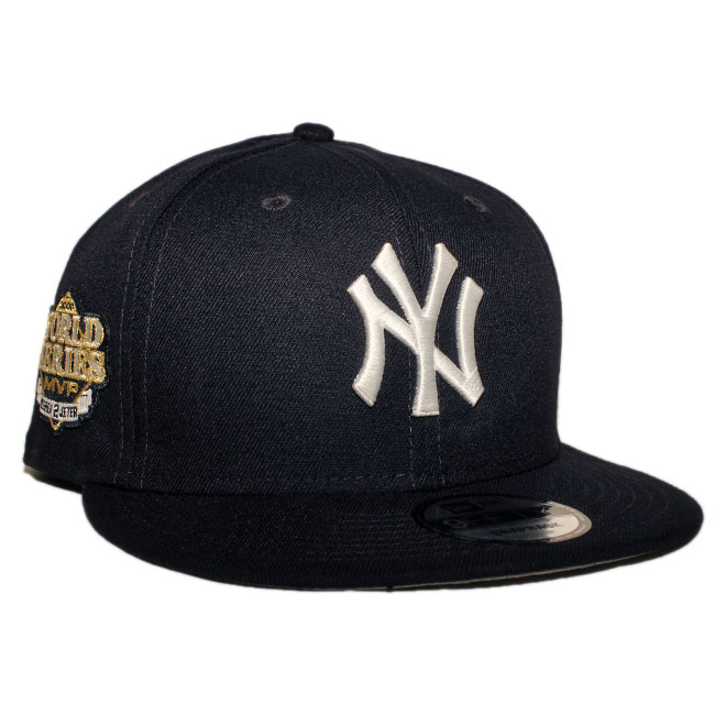 ニューエラ スナップバックキャップ 帽子 NEW ERA 9fifty メンズ レディース デレク ジーター MLB ニューヨーク ヤンキース フリーサイズ [ nv ]