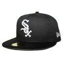 ニューエラ ベースボールキャップ 帽子 NEW ERA 59fifty メンズ レディース MLB シカゴ ホワイトソックス 6 3/4-8 1/4 [ bk ...