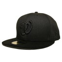 ニューエラ ベースボールキャップ 帽子 NEW ERA 59fifty メンズ レディース MLB ワシントン ナショナルズ 6 3/4-8 1/4 [ bk ...