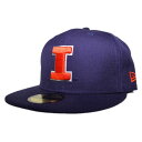 ニューエラ ベースボールキャップ 帽子 NEW ERA 59fifty メンズ レディース NCAA イリノイ ファイティング イリニ 6 3/4-8 1/4 ...