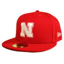 ニューエラ ベースボールキャップ 帽子 NEW ERA 59fifty メンズ レディース NCAA ネブラスカ コーンハスカーズ 6 3/4-8 1/4 [ ...
