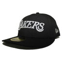ニューエラ ベースボールキャップ 帽子 NEW ERA 59fifty メンズ レディース NBA ロサンゼルス レイカーズ 6 3/4-8 1/4 [ bk ...