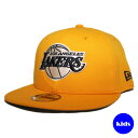 【子供用】 ニューエラ スナップバックキャップ 帽子 NEW ERA 9fifty キッズ NBA ロサンゼルス レイカーズ フリーサイズ [ yl ]