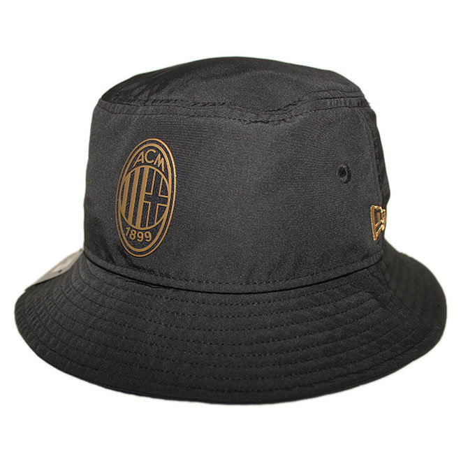 ニューエラ バケットハット 帽子 NEW ERA メンズ レディース セリエA ACミラン S M L [ bk ]