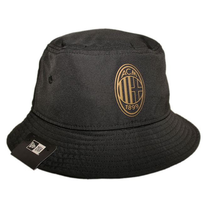 ニューエラ バケットハット 帽子 NEW ERA メンズ レディース セリエA ACミラン S M L [ bk ]
