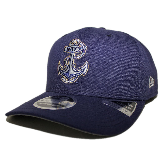 楽天Liberalizationニューエラ スナップバックキャップ 帽子 NEW ERA 9seventy メンズ レディース NCAA ネイビー ミッドシップメン フリーサイズ [ nv ]