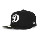 ニューエラ ベースボールキャップ 帽子 NEW ERA 59fifty メンズ レディース MLB ロサンゼルス ドジャース 6 3/4-8 1/4 [ bk ...