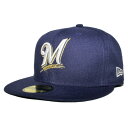 ニューエラ ベースボールキャップ 帽子 NEW ERA 59fifty メンズ レディース MLB ミルウォーキー ブルワーズ 6 3/4-8 1/4 [ nv...