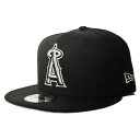 ニューエラ スナップバックキャップ 帽子 NEW ERA 9fifty メンズ レディース MLB ロサンゼルス エンゼルス オブ アナハイム フリーサイズ bk