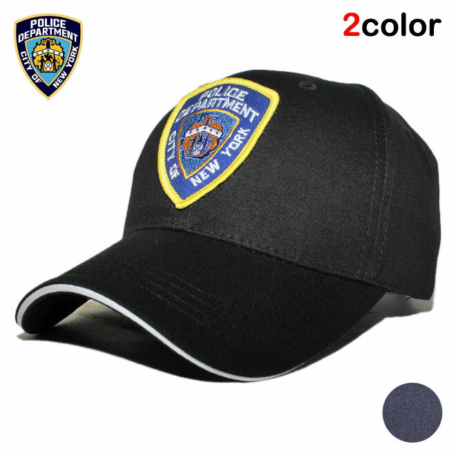 ニューヨーク市警察 ストラップバックキャップ 帽子 メンズ レディース New York City Police Department フリーサイズ [ 翌日お届け ] [ bk nv ]